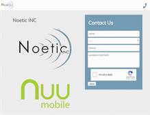 Tablet Screenshot of noeticinc.com